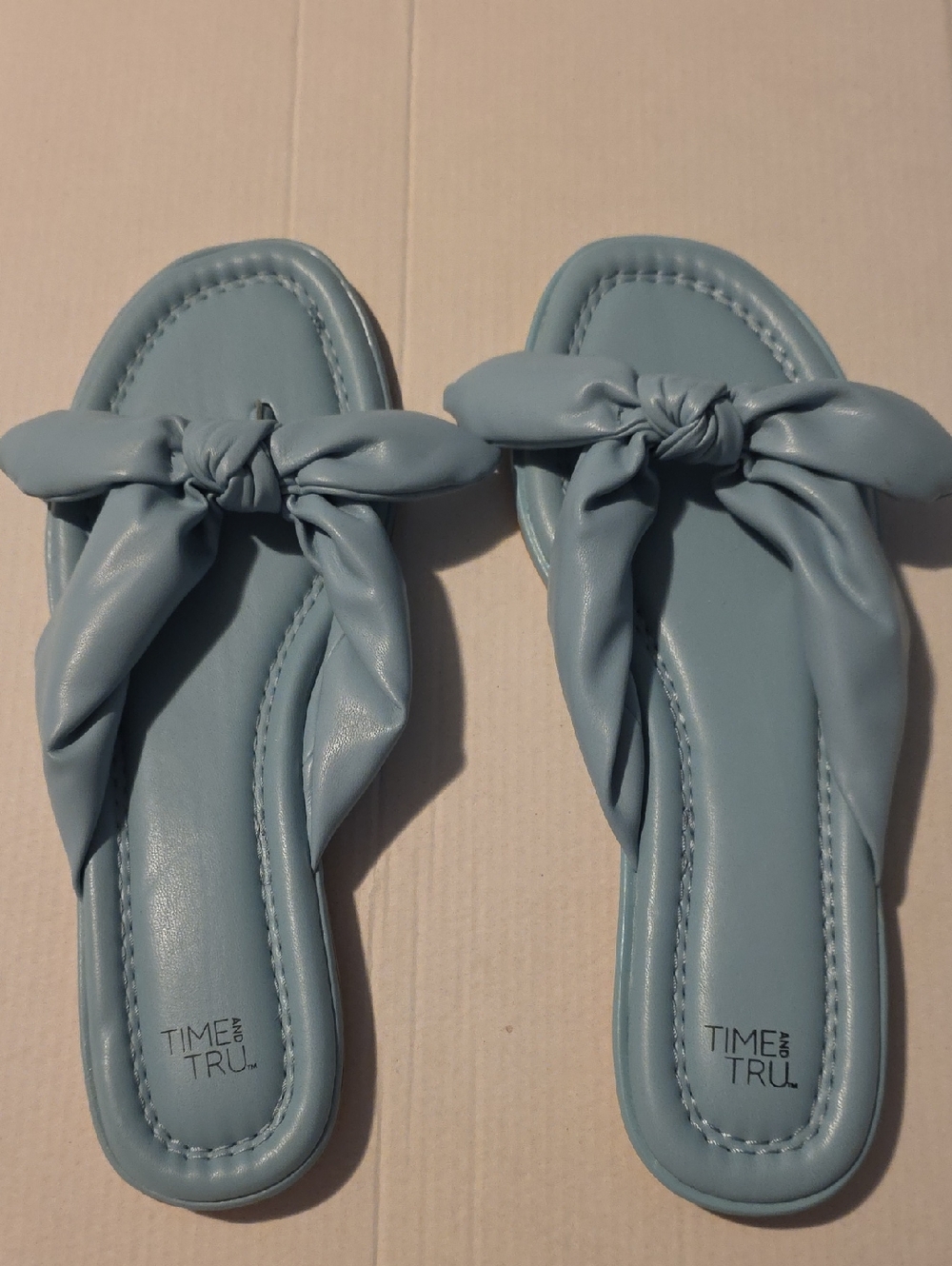 Time&Tru Blue Thong Flip Flops